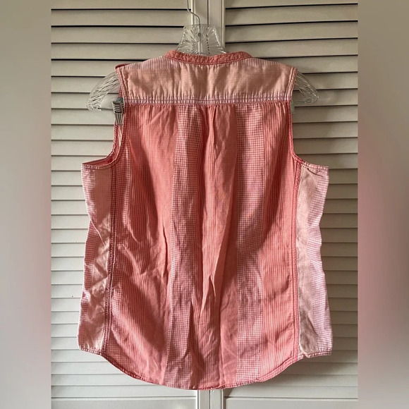 Woolrich Women's Conundrum Eco Rich Sleeveless Shirt Teaberry Size Medium Pink - Picture 8 of 16